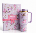 Stanley x LoveShackFancy Happy Thoughts Rosa Beaux Purple Quencher H2.0 FlowState Tumbler 40 oz (1.18L)