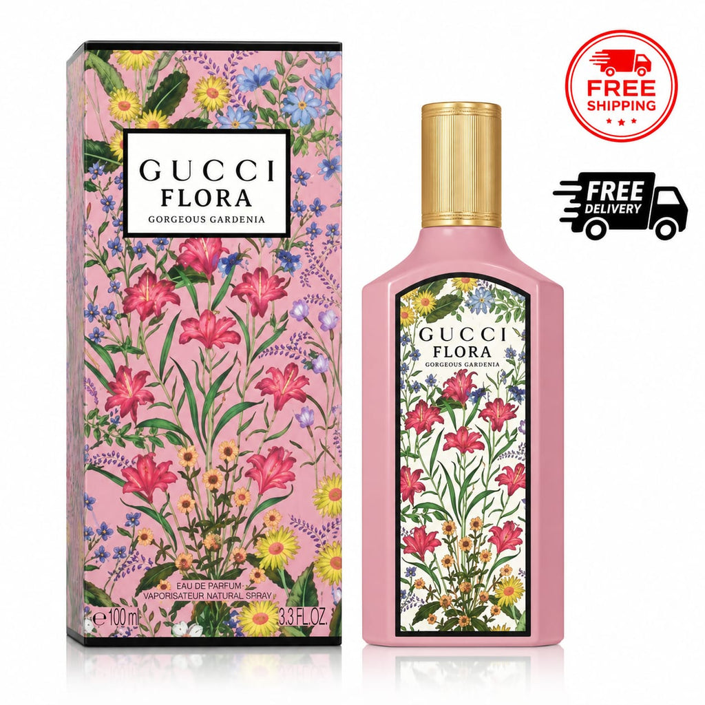 Gucci Flora Gorgeous Gardenia Eau de Parfum for Women – 3.3 oz / 100 ml